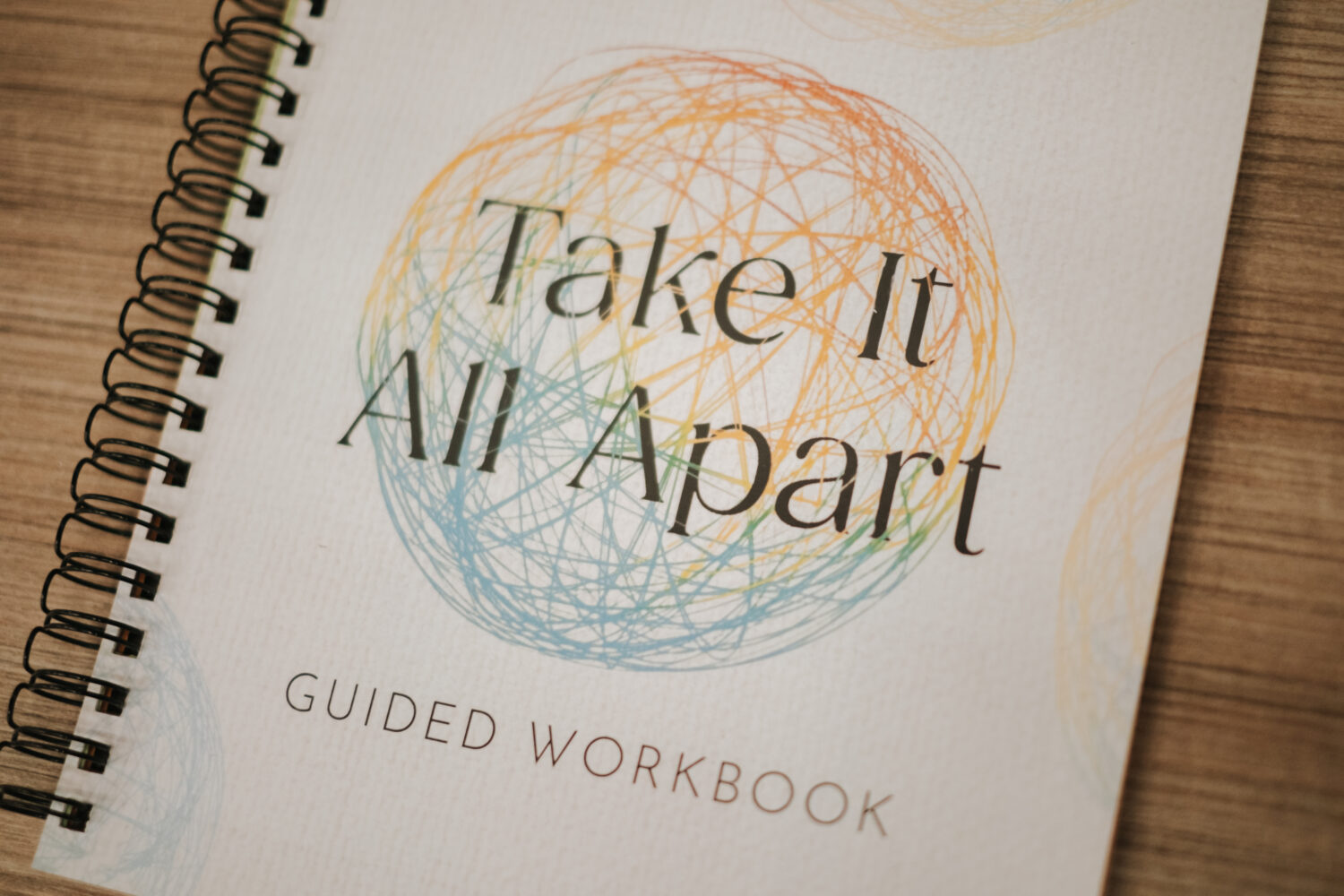 a bound document with the title Take It All Apart Guided Workbook